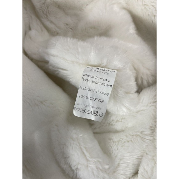 Plush Baby Sleeping Pad Bag Made In France White For 0-12 Months Co-sleep Crib - Picture 9 of 15